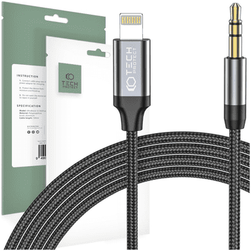 Tech-protect TECH-PROTECT KABEL LIGHTNING NA AUX MINI JACK 3,5 MM 100 CM ZA IPHONE 12