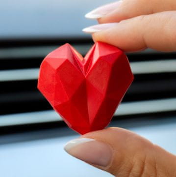 LIVIN FRAGRANCE Osvežilec zraka in modni dodatek za vaše vozilo | Dišava za avto / osvežilec za avto - ROZA - VANILIJA