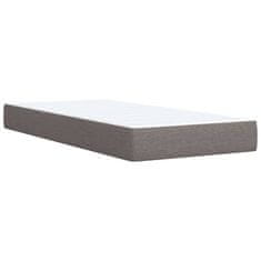 Vidaxl Box spring postelja z vzmetnico taupe 80x200 cm blago