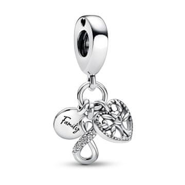 Pandora Očarljiv srebrn obesek Rodina Moments 792201C01