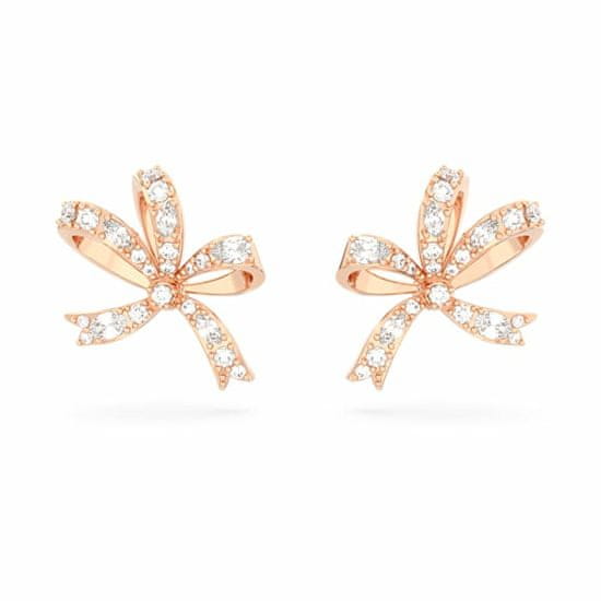 Swarovski Decentni bronasti uhani Bow Volta 5647572