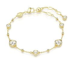 Swarovski Modna pozlačena zapestnica s kristali Imber 5680094