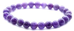 AWG Karako zapestnica iz kamna – ametist – mir – kroglice 8 mm