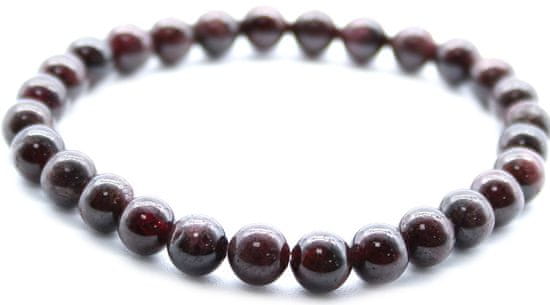AWG Karako zapestnica iz kamna – granat – strast – kroglice 7 mm