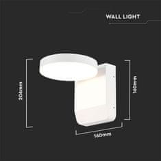 V-TAC LED stenska svetilka 17W 3000K 2480lm IP65 bela