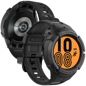 Spigen OVITEK SPIGEN RUGGED ARMOR PRO S PAŠČKOM ZA SAMSUNG GALAXY WATCH 5 PRO (45 MM) - ČRN