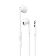 DUDAO Ušesne žične slušalke s 3,5 mm mini jack konektorjem, bele barve
