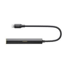 Ugreen Slušalka z ojačevalnikom, adapter USB-C na mini jack 3,5 mm, črn