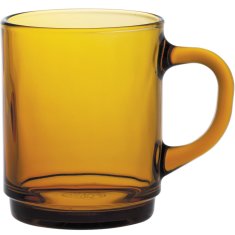 Duralex Duralex VERSAILLES AMBER 260 ml oranžni kozarec z ročajem - set 6 kosov.
