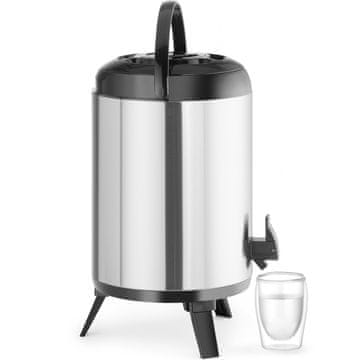 shumee Gostinska termo posoda, termo posoda s pipo za toplo in hladno vodo, 10 l