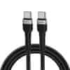 Kabel USB-C - USB-C PD 65 W, 1 m, črn