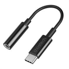 Choetech USB-C na 3,5 mm avdio adapter 11 cm, črn