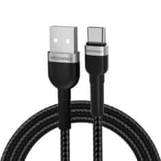 WOZINSKY Kabel USB-A - USB-C 2,4 A, 1 m, črn