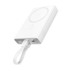 shumee Magnetni powerbank 10000mAh 20W s stojalom + Lightning kabel - USB-C bel