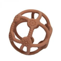 Bo Jungle silikonski zobotrebec B-BALL Terracotta