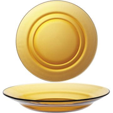Duralex Globoka krožnik Duralex LYS AMBER oranžna 230 x 35 mm - set 6 kosov.