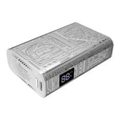 shumee Elegantna napajalna banka 10000 mAh USB-A / USB-C 22,5 W srebrna