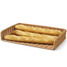 shumee Bifejska košara za bagete in kruh iz poli ratana 595 x 395 x 105 mm