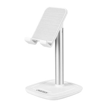 Choetech Stojalo za telefon ali tablico z nastavljivo višino, belo-srebrno
