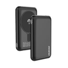 shumee Powerbank 10000mAh TGK1 z MagSafe 15W brezžičnim polnilnikom črne barve