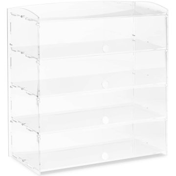 shumee Slaščičarska bifejska vitrina za torte, sladice, mafine iz akrila, 4 police