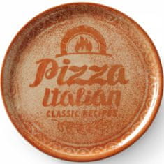 Duralex Pizza krožnik iz porcelana Recipe Collection Brick Red premer 31 cm - set 6 kosov