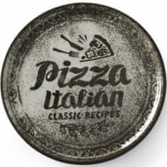Duralex Porcelanasta pizza plošča Recipe Collection Black, premer 33 cm – komplet 6 kosov.