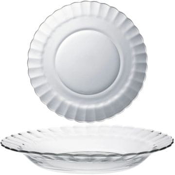 Duralex Globoka krožnik Duralex PICARDIE prozoren 230 x 35 mm - set 6 kosov.