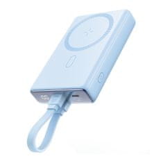 shumee Magnetni powerbank 10000mAh 20W s stojalom + Lightning kabel - USB-C moder