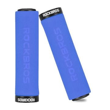 ROCKBROS Kolesarski ročaji za krmilo iz gobastega materiala, modro-črni