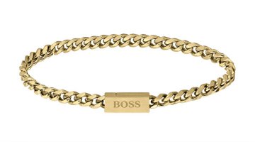 Hugo Boss Brezčasna pozlačena zapestnica Chain for Him 1580172