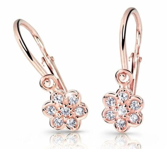 Cutie Jewellery Otroški uhani iz roza zlata C2746-10-X-4