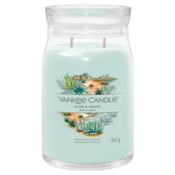 Yankee Candle Svíčka Signature velká, Aloe & Agave, Aloe a agáve, 567 g
