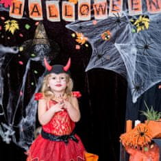 Korbi Komplet 10 črnih plastičnih pajkov za Halloween