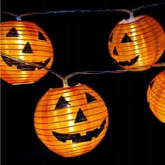 Korbi LED Papirnata Bučna Laterna Halloween Dekor 25cm