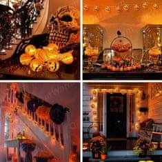 Korbi LED Papirnata Bučna Laterna Halloween Dekor 25cm