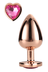 Dreamtoys ANALNI ČEP Gleaming Love Rose Gold Small