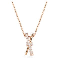 Swarovski Brezčasna bronasta ogrlica s kristali Hyperbola 5689788