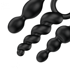 Satisfyer Anal Toys KOMPLET ANALNIH ČEPOV Satisfyer Booty Call Black