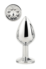 Dreamtoys ANALNI ČEP Gleaming Love Silver Medium