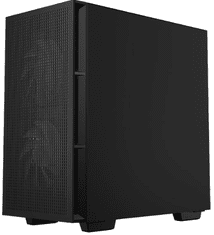 DEEPCOOL CH360 Digital računalniško ohišje, Micro-ATX, ARGB, LCD, kaljeno steklo, črno (R-CH360-BKAPE3D-G-1)