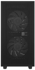 DEEPCOOL CH360 Digital računalniško ohišje, Micro-ATX, ARGB, LCD, kaljeno steklo, črno (R-CH360-BKAPE3D-G-1)