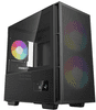 CH360 Digital računalniško ohišje, Micro-ATX, ARGB, LCD, kaljeno steklo, črno (R-CH360-BKAPE3D-G-1)