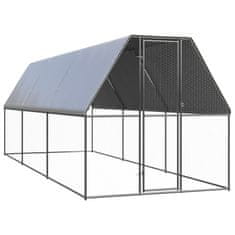 shumee vidaXL Kokošnjak 2x6x2 m pocinkano jeklo
