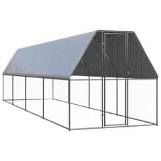 shumee vidaXL Kokošnjak 2x8x2 m pocinkano jeklo