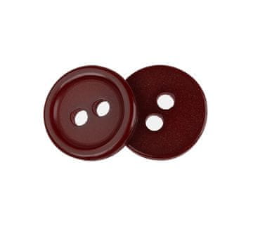 Gumb - komplet 6 gumbov - premer 10 mm, bordo barve
