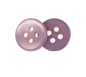 Gumb - set 6 gumbov - premer 10 mm, lila