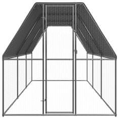 Vidaxl Kokošnjak 2x6x2 m pocinkano jeklo
