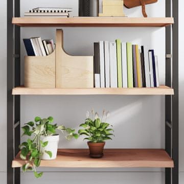 Vidaxl vidaXL Polica, 80x40x(2-4) cm, neobdelan masiven hrastov les
