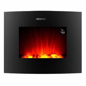 Cecotec Električni kamin Ready Warm 2650 Curved Flames Connected Črna 1000 - 2000 W